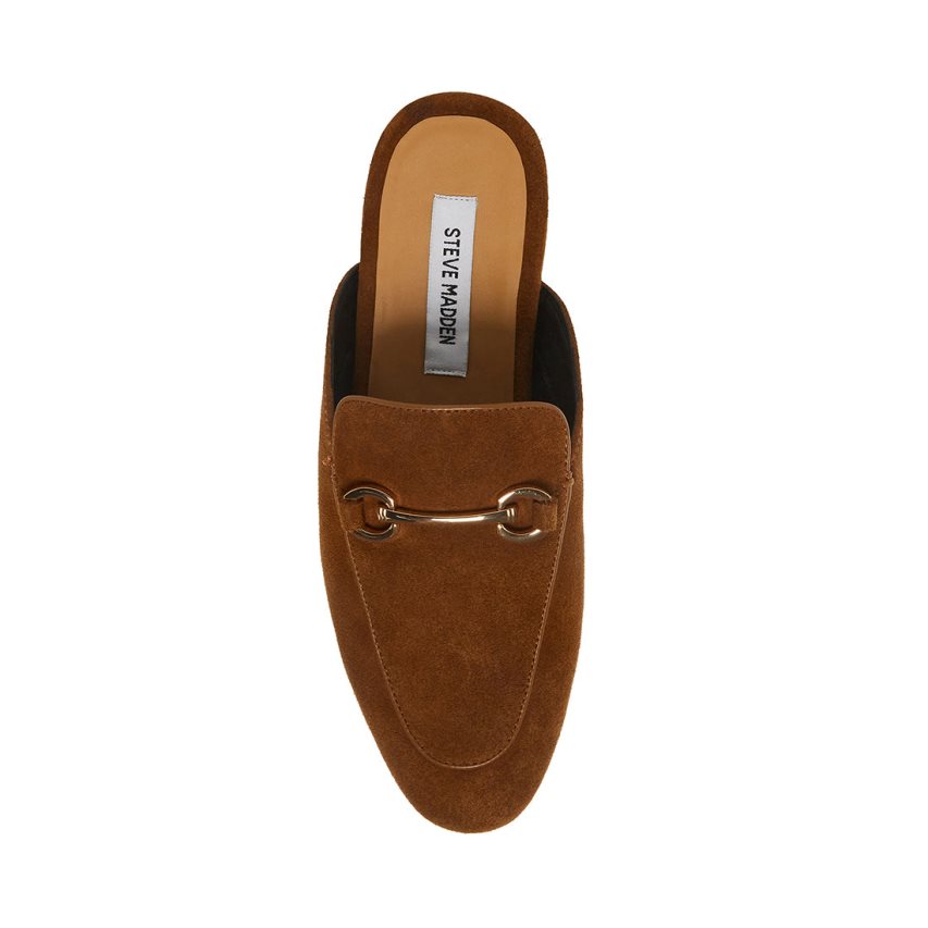 Mulas Steve Madden Mateo Gamuza Hombre Marrones | ES HV9E60